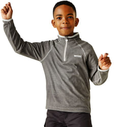 Regatta Kids Loco Half Zip Mini Stripe Outdoor Pullover Fleece - 7-8Yrs, Light Steel
