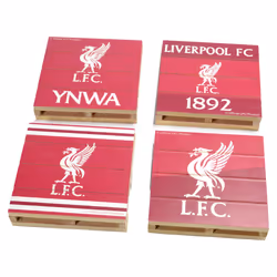 Liverpool FC Four Pack Pallet Coaster Set