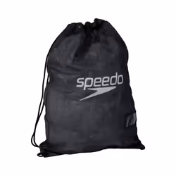 Black Speedo Equipment Mesh Wet Kit Swim Bag - One Size Swimming - mesh speedo bag equipment black one size swimming