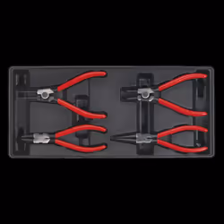Tool Tray with Circlip Pliers Set 4pc
