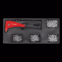 Tool Tray with Riveter & 400 Assorted Rivet Set