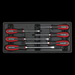 Tool Tray with Hammer-Thru Screwdriver Set 6pc