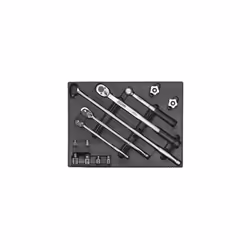 Sealey TBT32 13pc Ratchet, Torque Wrench, Breaker Bar & Socket Adaptor Set with Tool Tray