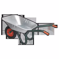 Wheelbarrow 65L Galvanized