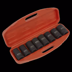 Impact Socket Set 8pc Deep 1"Sq Drive - Metric