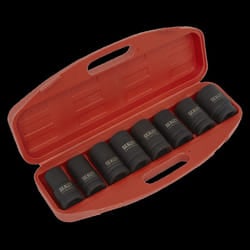 Impact Socket Set 8pc Deep 1&quot;Sq Drive - Metric
