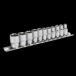 Socket Set 11pc 1/4&quot;Sq Drive WallDrive&#174; - Imperial