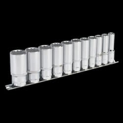 Socket Set 11pc 3/8&quot;Sq Drive 12pt Deep WallDrive&#174; Imperial