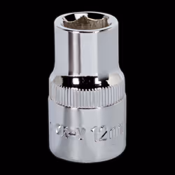 WallDrive&#174; Socket 12mm 1/2&quot;Sq Drive Fully Polished