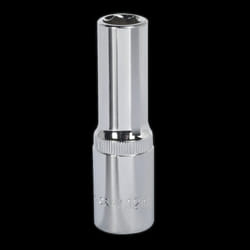 WallDrive&#174; Socket 12mm Deep 1/2&quot;Sq Drive Fully Polished