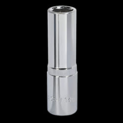WallDrive&#174; Socket 14mm Deep 1/2&quot;Sq Drive Fully Polished