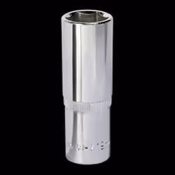 WallDrive&#174; Socket 19mm Deep 1/2&quot;Sq Drive Fully Polished