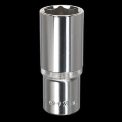 WallDrive&#174; Socket 24mm Deep 1/2&quot;Sq Drive Fully Polished
