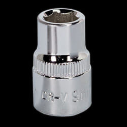 WallDrive&#174; Socket 9mm 3/8&quot;Sq Drive Fully Polished