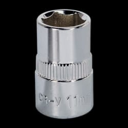 WallDrive&#174; Socket 11mm 3/8&quot;Sq Drive Fully Polished