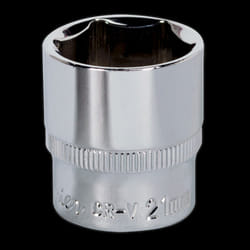 WallDrive&#174; Socket 21mm 3/8&quot;Sq Drive Fully Polished