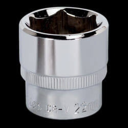 WallDrive&#174; Socket 22mm 3/8&quot;Sq Drive Fully Polished
