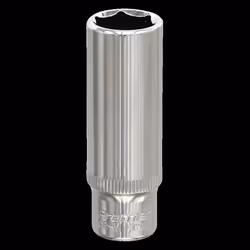WallDrive&#174; Socket 12mm Deep 1/4&quot;Sq Drive Fully Polished