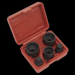 Impact Hub Socket & Socket Bit Set 5pc 12-Point 1/2&quot;Sq Drive