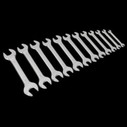 Double Open-End Spanner Set 12pc Metric
