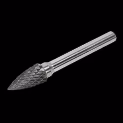 Tungsten Carbide Rotary Burr Arc Pointed Nose 10mm