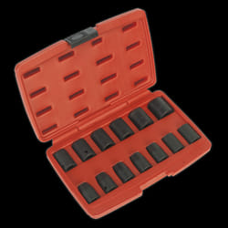 Impact Socket Set 13pc 1/2&quot;Sq Drive Metric