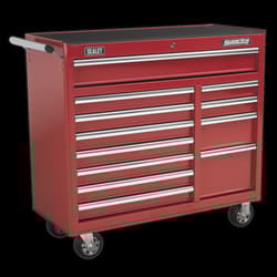 Rollcab 12 Drawer with Ball-Bearing Slides Heavy-Duty - Red