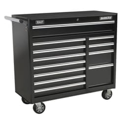 Sealey Ap41120B Rollcab 12 Drawer With Ball Bearing Runners Heavy-Duty - Black