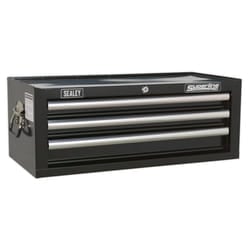 Sealey Ap33339B Add-On Chest 3 Drawer With Ball Bearing Runners - Black