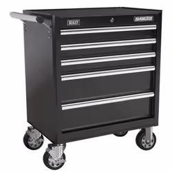 Sealey Ap33459B Rollcab 5 Drawer With Ball Bearing Runners - Black