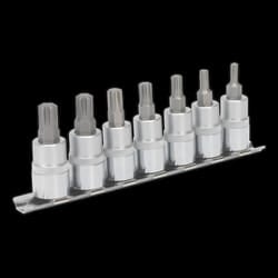 Ribe Socket Bit Set 7pc 3/8&quot;Sq Drive 50mm