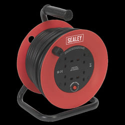 Cable Reel 25m 4 x 230V 2.5mm&#178; Heavy-Duty Thermal Trip