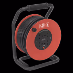 Cable Reel 50m 4 x 230V 2.5mm² Heavy-Duty Thermal Trip