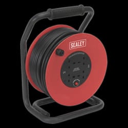 Cable Reel 50m 4 x 230V 2.5mm&#178; Heavy-Duty Thermal Trip