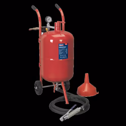 Shot Blaster with Water Trap & Wheels 37L