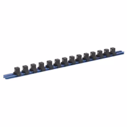 Sealey Sr1214 Socket Retaining Rail With 14 Clips Aluminium 1/2 Sq Drive