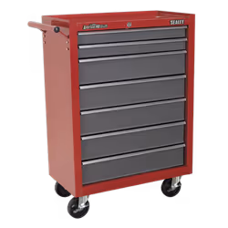 Sealey Ap22507Bb Rollcab 7 Drawer With Ball Bearing Runners - Red/Grey