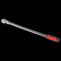 Ratchet Wrench Flexi-Head Extra-Long 600mm 1/2"Sq Drive