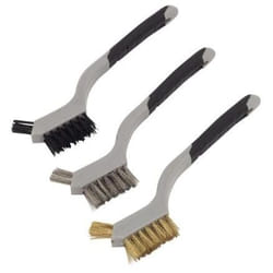 SEALEY WB100 Wire Brush 3 Stainless Steel, Nylon, Brass