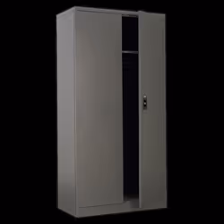 Floor Cabinet 4 Shelf plus Hanging Rail 2 Door