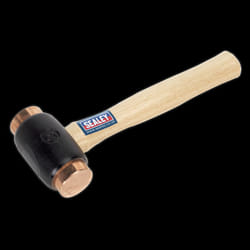 Copper Faced Hammer 4.3lb Hickory Shaft