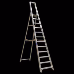 Aluminium Step Ladder 12-Tread Industrial BS 2037/1