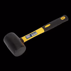 Rubber Mallet 1lb with Fibreglass Shaft