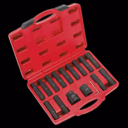 Impact Hex, TRX-Star* & TRX-Star* Female Socket Bit Set 16pc 3/4&quot; & 1&quot;Sq Drive