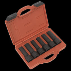 Impact 12-Point & TRX-Star* Female Deep Socket Set 6pc 3/4&quot;Sq Drive