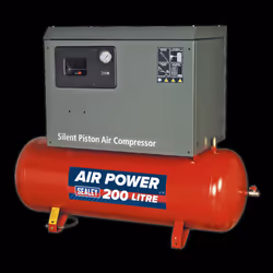 Air Compressor 200L Belt Drive 3hp with Cast Cylinders Low Noise