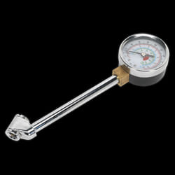 Twin Connector Tyre Pressure Gauge 0-220psi