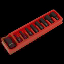 Impact Hex Bit & Holder Set 9pc 1/2&quot;Sq Drive