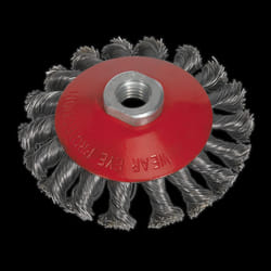 Conical Wire Brush &#216;100mm M14 x 2mm