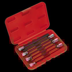Hex Socket Bit Set 7pc 3/8&quot;Sq Drive 150mm Metric